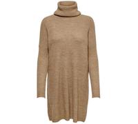 ONLY Robe Indian en maille - Manches longues - Col montant - Femme - Marron M