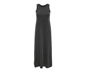 ONLY Robe Longue Onllucy May Life S/L CS JRS en Jersey pour Femme, Noir, M