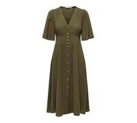 ONLY Robe midi 2/4 Onltizana WVN Noos pour Femme, Motif Feuille de Raisin, Taille L