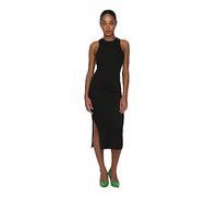 ONLY Robe Moulante midi côtelée sans Manches pour Femme, Couleurs:Noir, Taille:XS