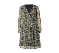 ONLY Robe 'ONLCera' marron / noir / blanc, Taille 34