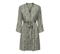 ONLY Robe 'ONLClemmentine' vert foncé / blanc cassé, Taille 38