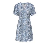 ONLY Robe 'ONLEVIDA' marine / azur / bleu clair / blanc, Taille 44
