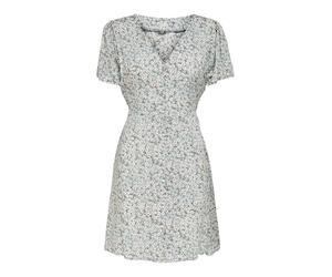 ONLY Robe 'ONLEvida' menthe / vert foncé / rouge cerise / blanc, Taille 34