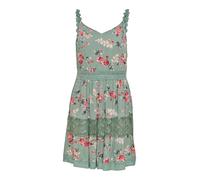 ONLY Robe 'ONLKarmen Anne' crème / sable / émeraude / vert pastel / rouge, Taille 38