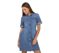 ONLY Onllisa S/S DNM Dress Gua Robe, Denim Bleu médium, XL Femmes