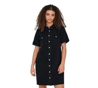 ONLY Robe Onllisa S/S DNM Gua pour Femme, Noir délavé, L