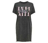 ONLY Robe 'ONLLUCY' rose / noir / argent, Taille 32
