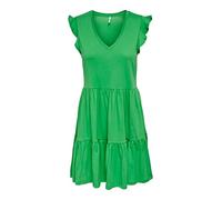 ONLY ONLMAY Cap Sleev FRIL Dress Box JRS Noos Robe, Vert Kelly, L Femme