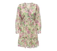 ONLY Robe 'ONLPENINNA' vert / vert pastel / lilas / violet foncé, Taille 34