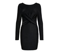 ONLY Glitter Twist Dress Onlrich Robe torsadée pailletée L/S JRS, Noir, M Femmes