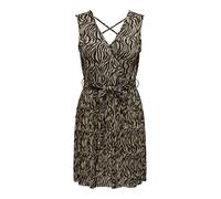 ONLY Robe 'ONLSafari' beige foncé / noir, Taille 40