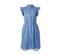 ONLY Onlshania S/L Frill DNM Dress AKM pour Femme, Denim Bleu médium, M