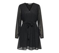 ONLY Robe 'ONLSTAR' noir / blanc, Taille 36