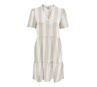 ONLY Robe 'ONLTIRI-CARO' beige foncé / blanc, Taille 34
