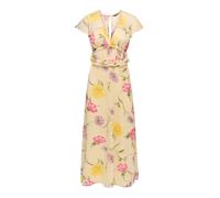 ONLY Robe 'ONLValda' jaune / jaune pastel / vert / rose, Taille 38