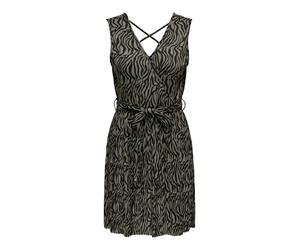 ONLY Robe 'SAFARI' olive / noir, Taille 40