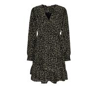 ONLY Robe 'STAR' noisette / kaki / noir, Taille 34