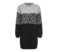 ONLY Robes en maille 'ONLJADE' anthracite / gris clair / gris chiné, Taille L