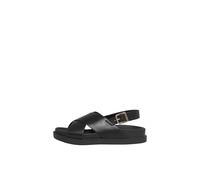 ONLY Sandales plates Onlminnie-2 en polyuréthane pour femme, Noir, 41 EU