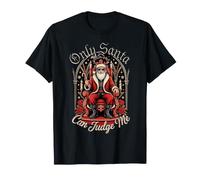 Only Santa Can Judge Me Blagues de Vacances |- T-Shirt