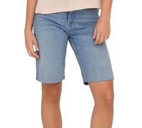 ONLY Short en Jean Bermuda Femme avec Cinq Poches à Fermeture éclair, Couleurs:Bleu-Clair, Taille:XL