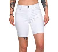 Only Short en Jean Onlain Mid Noos pour Femme, Blanc., S