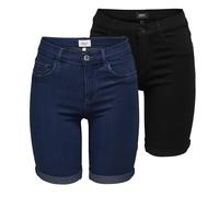 Only - Short en jean pour femme ONLRAIN Taille moyenne Ajusté Short en jean, 3XL