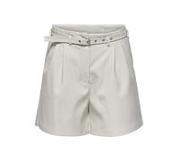 ONLY Short en Simili-Cuir ONLHEIDI Taille Moyenne Regular Fit Short en Simili-Cuir Pumice Stone S Pumice Stone S