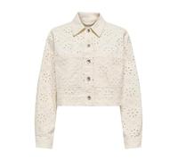 ONLY Short Jacket Onlelsa OTW Veste Courte au Crochet, Cloud Dancer, x_s Femmes