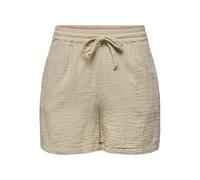 ONLY Short Onlthyra Noos WVN pour Femme, Beige Oxford, M