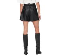 ONLY Short pour Femme Aspect Cuir Onlheidi Noos OTW, Noir, S