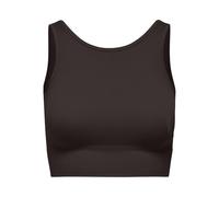 ONLY Short Top Onpjaia Life Un SL Seam Noos Haut Court, Gâteau au Chocolat, M-L Femmes