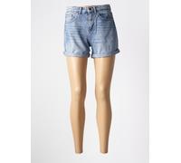 Only Short Phine Denim Taille Haute Regular Fit Bleu Taille 34