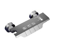 (Only Shower Faucet) A Gray 2/3/4 Piano Key Shower Faucet That Does Not Require Electricity, Including Wall Cover, Washer, Adapter, Other Kit Not Included(3Button)