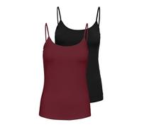 ONLY Singlet 2pack Onllove JRS Noos Lot de 2 débardeurs, Noir, XL Femmes