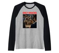 Only Snacks Douane Aéroport Amoureux des Animaux drôle Manche Raglan