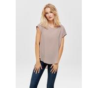 Only Solid Short-Sleeve Blouse Pale Mauve 10 (S) Female