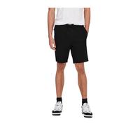 Only & Sons - Bermuda en lin 0007 Cot - Homme - Shorts - Noir - Taille: M