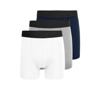 ONLY & SONS ONSFITZ Bamboo Trunk Logo 3PCK Noos Caleçon Boxeur, White/Pack:1X White + 1X LGM + 1X Navy Blazer, M (Lot de 3) Homme