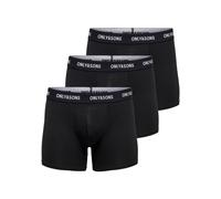 ONLY & SONS ONSFITZ Solid Trunk 3PACK3854 Noos Caleçon, Black Waistband, M pour des Hommes