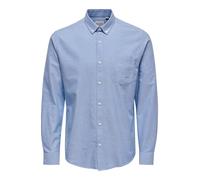 Only & Sons Chemise 'Alvaro' bleu fumé, Taille L