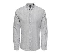 Only & Sons Chemise 'Caiden' bleu marine / blanc, Taille S