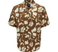 ONLY & SONS Chemise Homme Textile Marron GR78624 - Taille : S