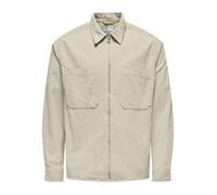 ONLY & SONS Chemise Manches Longues pour Homme, Doublure argentée., XL