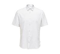 Only & Sons Chemise Slim Fit à Manches Courtes pour Homme, col de Chemise Moderne. T-Shirt d'été Tendance für Männer., Couleurs:Blanc-3, Taille:L