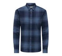 Only & Sons Chemise 'ONSGUDMUND' bleu / marine, Taille S