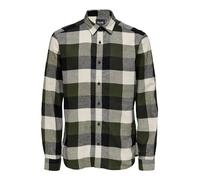 Only & Sons Chemise 'ONSGudmund' kaki / olive / noir / blanc, Taille S