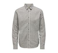 Only & Sons Chemise 'ONSGudmund' noir / blanc naturel, Taille XL