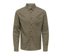 Only & Sons Chemise 'ONSRoad' moka, Taille XS